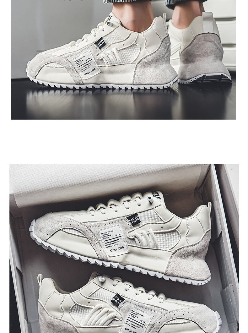 Casual Sneaker  Men's Spring New Fashion All-match Casual Sneaker Thick Bottom Height Increasing Non-slip