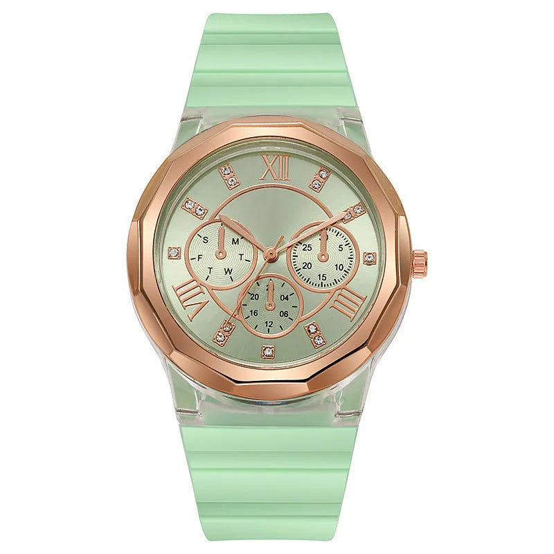 Silicone Watch Makaron Ins Women's Fashion Silicone Watch