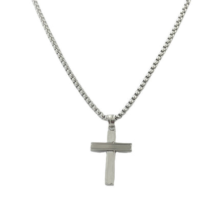 Men's Stainless Steel Cross Pendant