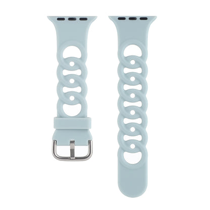 Solid Color Circle Hollow Silicone Strap