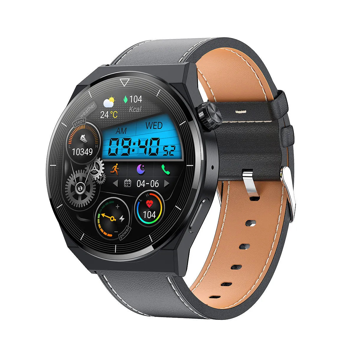 Multi-function Sport Smart Watch Fashion HD Large Round Screen Heart Rate GT3 Pro Multi-function Sport Smart Watch