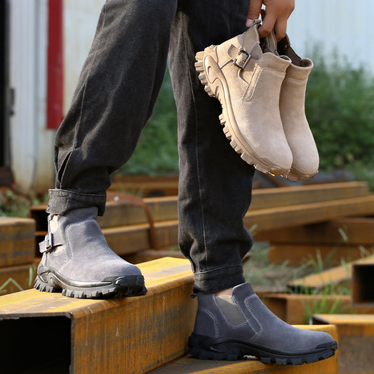 Work Boots Cowhide Safety Shoes Work Boots