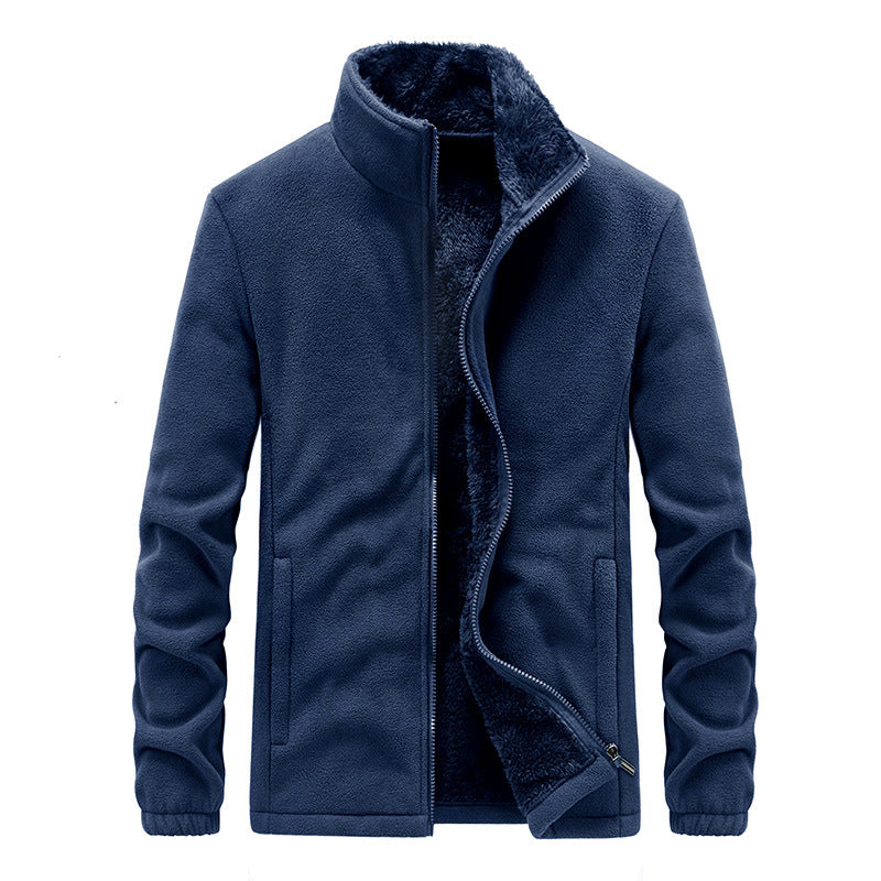 Warm Jacket Polar Fleece Warm Sweatshirt Jacket Jacket Thicken Plus Fleece Men's Jacket