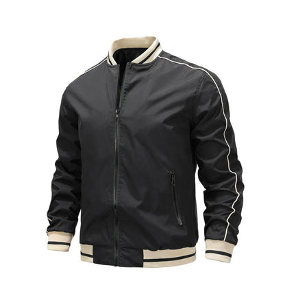 Polyester Jacket Men Baseball Uniform Loose Fashion Polyester Jacket Men