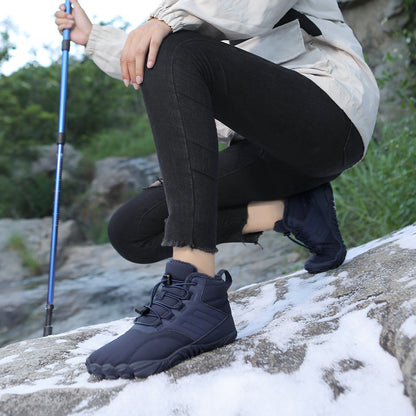 Boots Wear-resistant Outdoor Sports Cotton Shoes For Men And Women Winter Warm Slip-on Boots Wear-resistant Anti-ski Thickened Shoes Couple