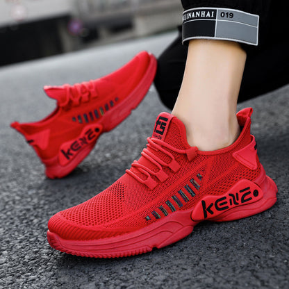 Breathable Casual Shoes Plus Size Men's Sports Mesh Surface Soft Bottom Breathable Casual Shoes