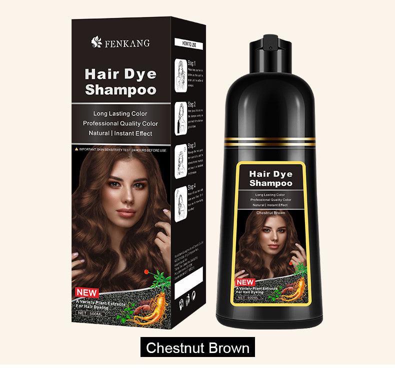 English Black Plant Hair Dye Covering Gray Hair Wash Black Bubble Hair Color Cream