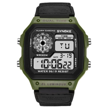 Waterproof Sports Men's Watches Retro Electronic Watch Luminous Waterproof Sports Men's Watches