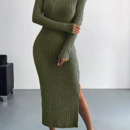 Long Dress Knitted Long Dress Women's Clothing