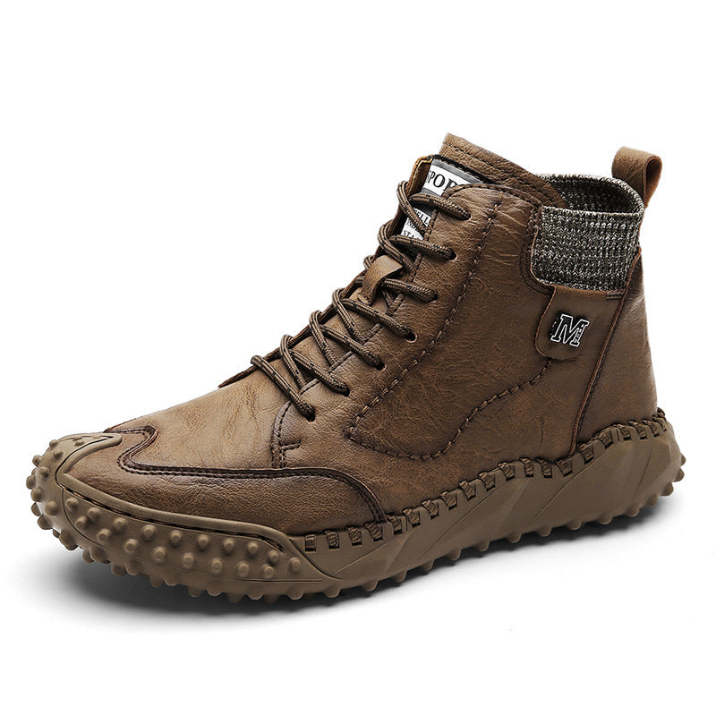 Cotton Sneaker Shoes Cotton Boots Men's Large Size Cotton Shoes Men's Plus Velvet High Top