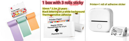 Portable Mini Thermal Label Printer Home Photo Printer Bluetooth-compatible Mini