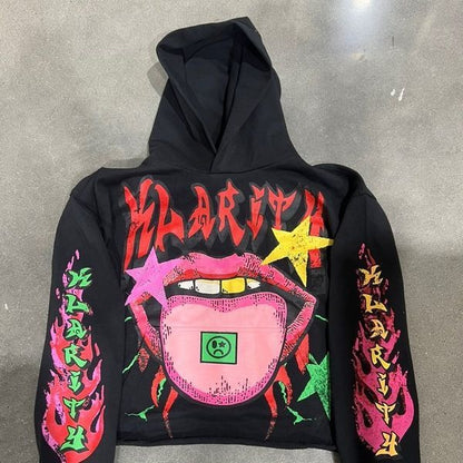 Long Sleeve Round Neck Retro Street Loose Casual Couple Pullover Sweater