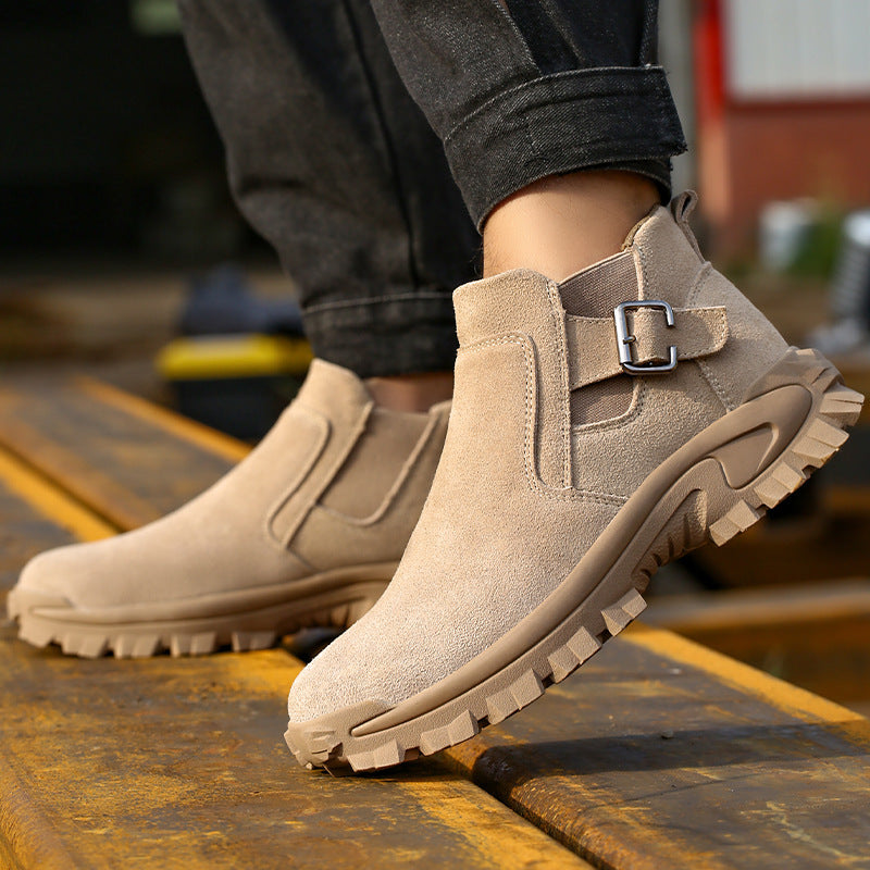 Work Boots Cowhide Safety Shoes Work Boots