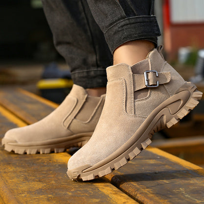 Work Boots Cowhide Safety Shoes Work Boots