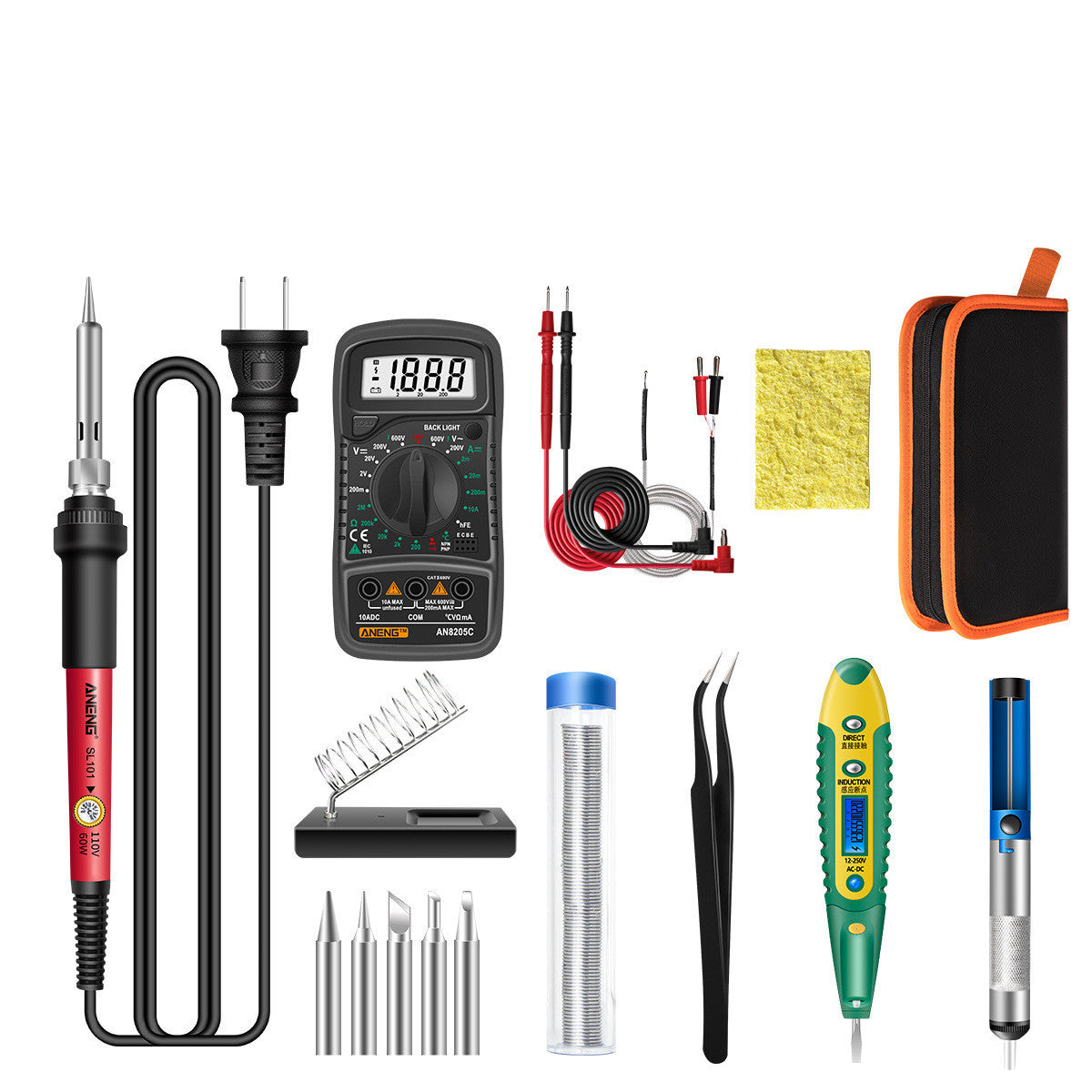 Constant Temperature Electric Soldering Iron Set Adjustable Temperature 60W Digital Display Internal Heat Welding - sumet.shop
