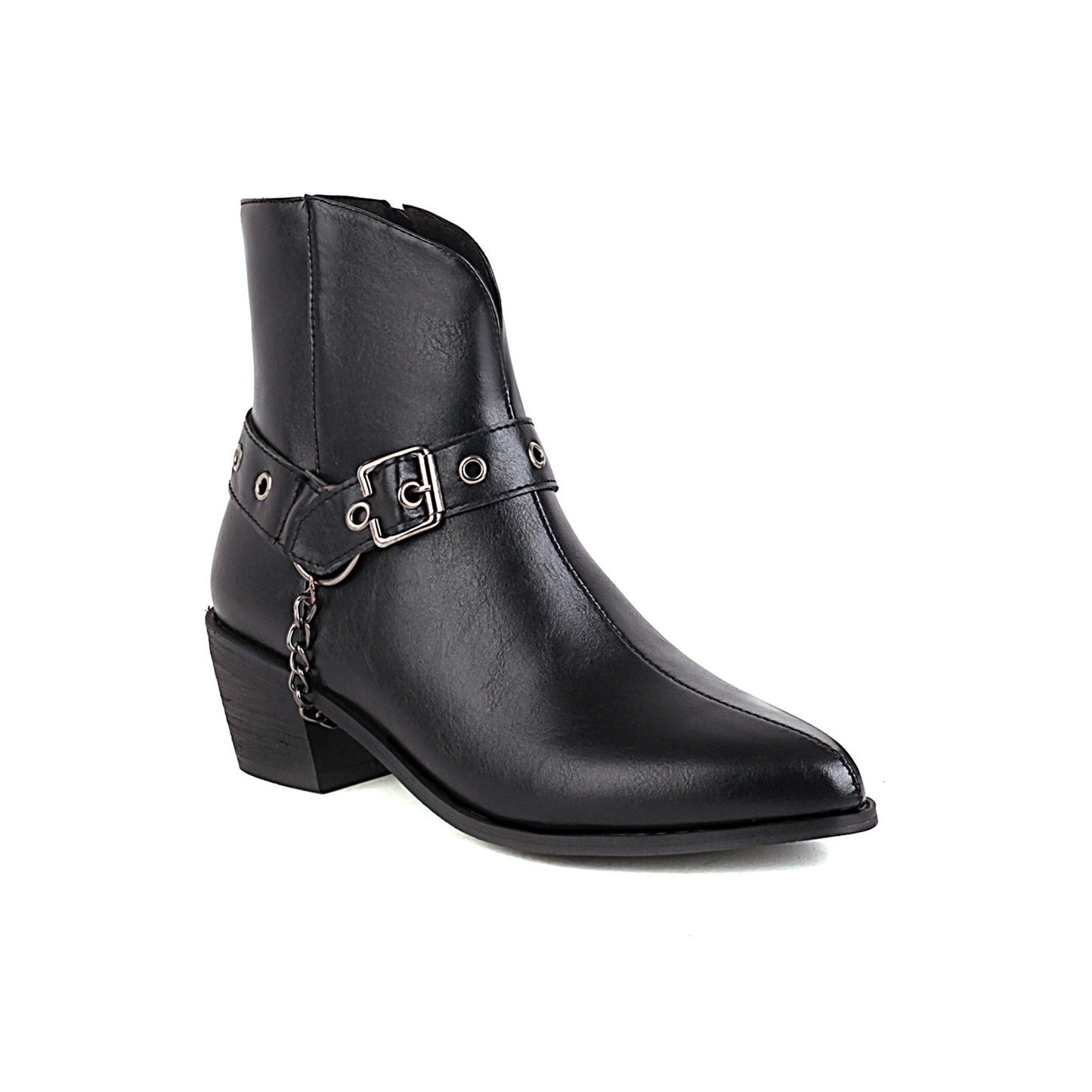 Martin Boots Belt Buckle Mid-heel Rivet Women's Shoes