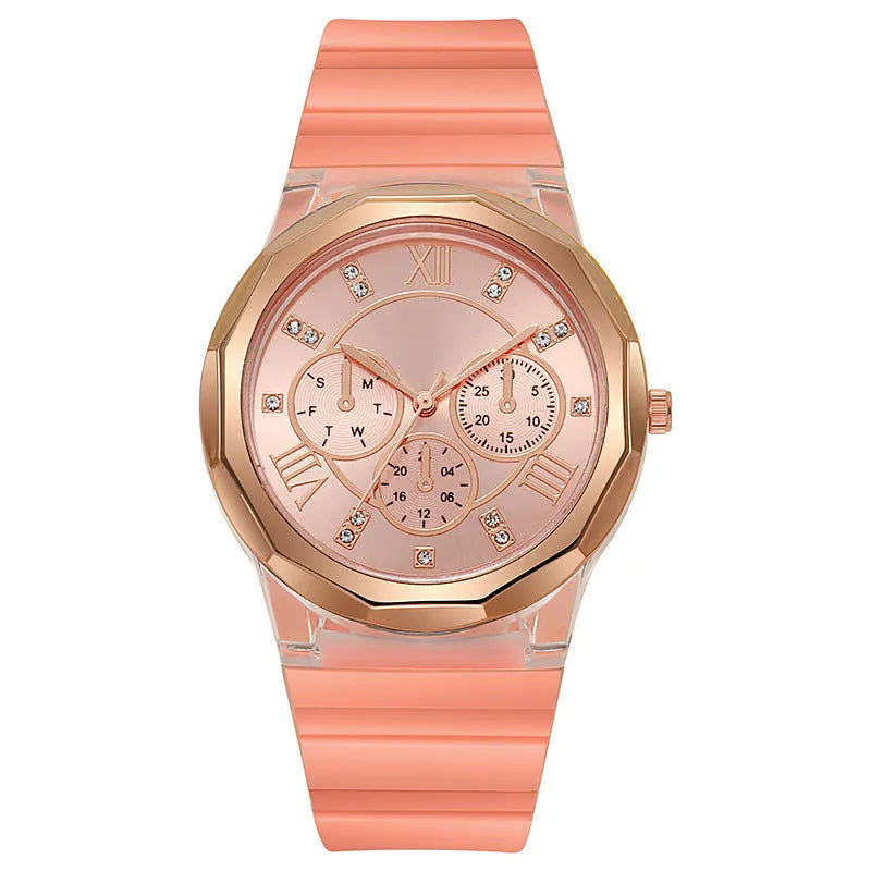 Silicone Watch Makaron Ins Women's Fashion Silicone Watch