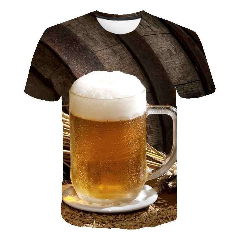 Short-sleeved T-shirt Men's Fashion Casual 3D Short-sleeved T-shirt