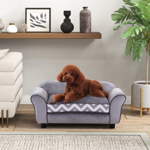 Paw Hut Dog Sofa Bed For XS-Sized Dogs, Cat Sofa With Soft Cushion,