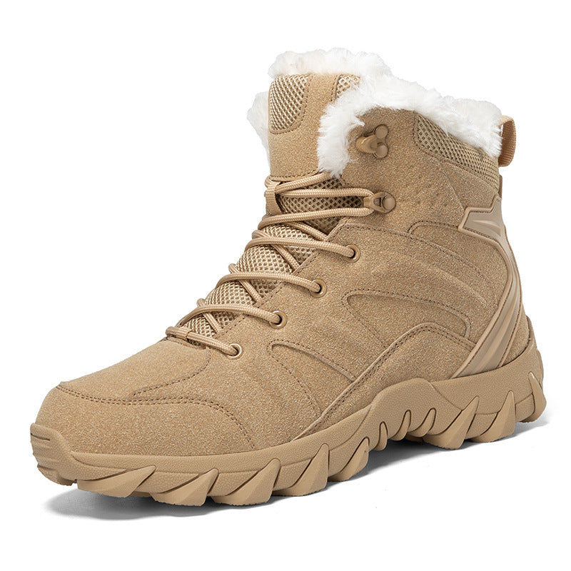 Snow Boots  Men's Snow Boots Thickened Thermal Middle Tube