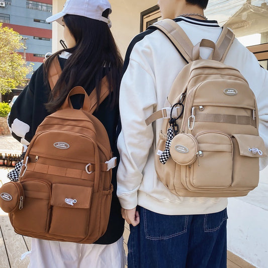 High School And College Student College Style Computer Bag Couple Backpack