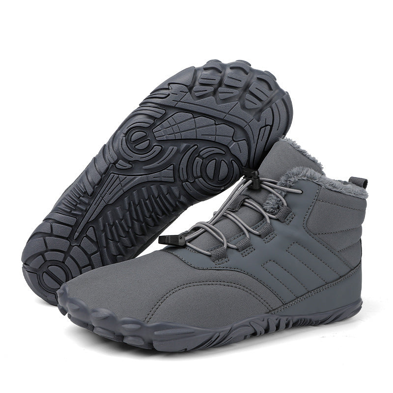 Boots Wear-resistant Outdoor Sports Cotton Shoes For Men And Women Winter Warm Slip-on Boots Wear-resistant Anti-ski Thickened Shoes Couple