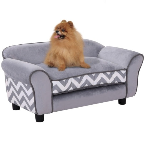 Paw Hut Dog Sofa Bed For XS-Sized Dogs, Cat Sofa With Soft Cushion,