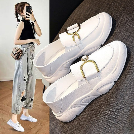 Leather Casual Shoes All-match Summer Leather Casual Shoes For Students