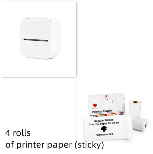 Portable Mini Thermal Label Printer Home Photo Printer Bluetooth-compatible Mini