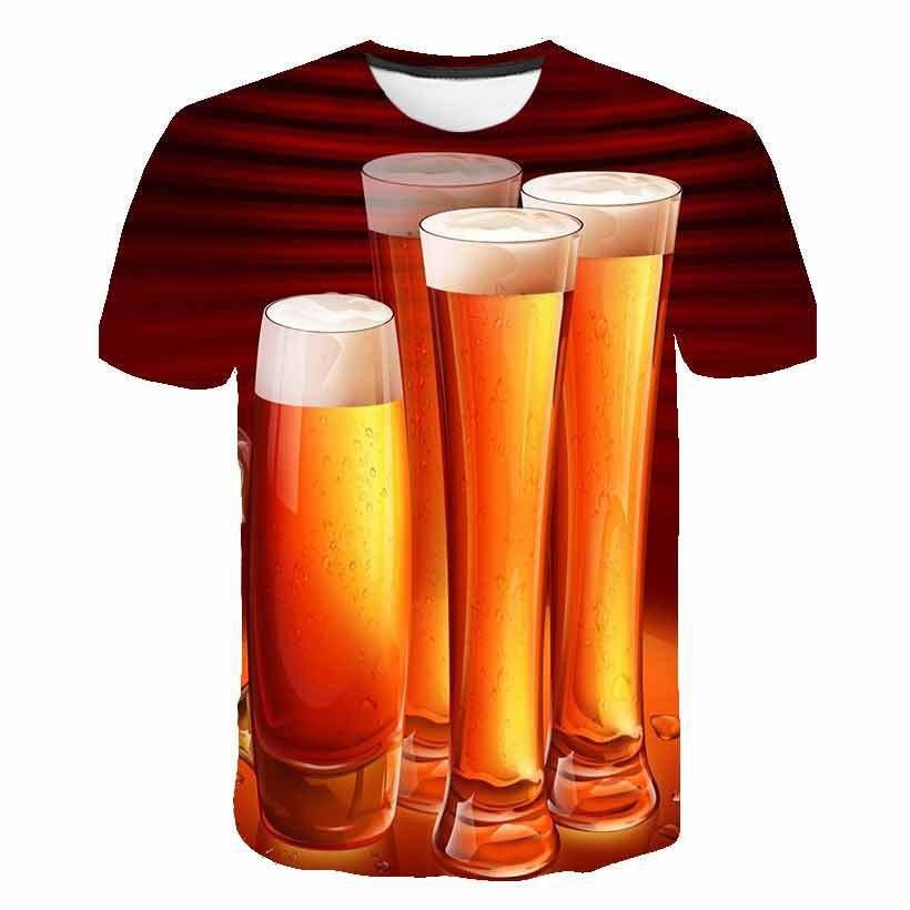 Short-sleeved T-shirt Men's Fashion Casual 3D Short-sleeved T-shirt