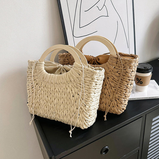 Handmade Bag Women's Fashion Simple Handmade Straw Bag