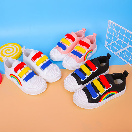 Boys And Girls Sneakers Spring Rainbow Boys And Girls Sneakers Canvas Shoes