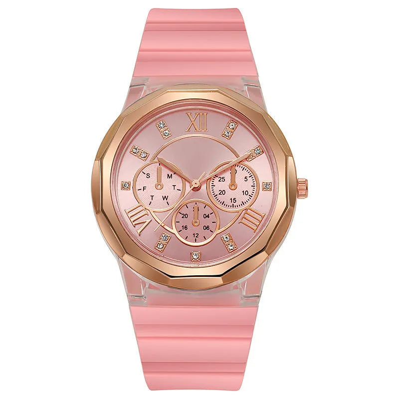Silicone Watch Makaron Ins Women's Fashion Silicone Watch