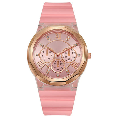 Silicone Watch Makaron Ins Women's Fashion Silicone Watch