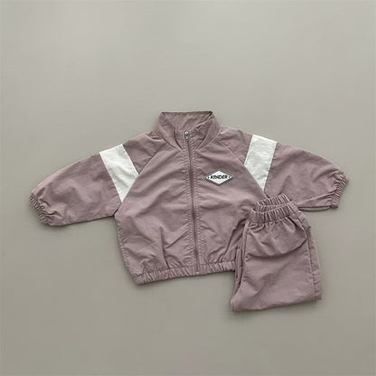 Sport Suit Cardigan Suit Stand Collar Long-sleeve Zipper Suit