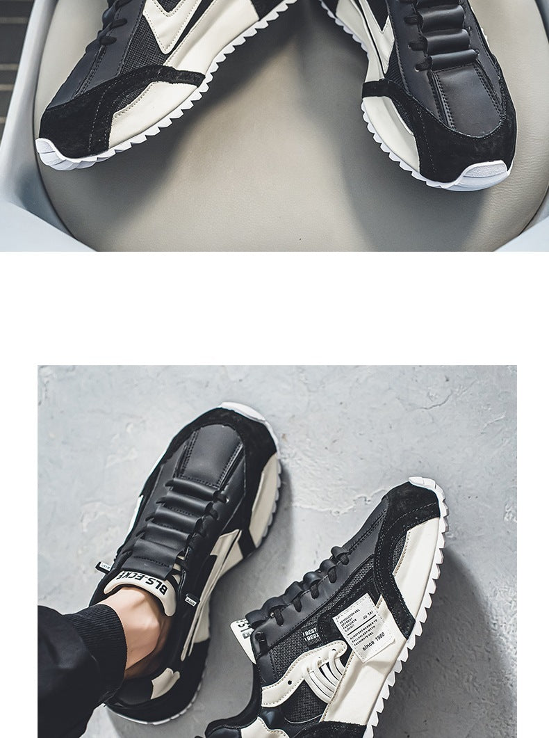 Casual Sneaker  Men's Spring New Fashion All-match Casual Sneaker Thick Bottom Height Increasing Non-slip