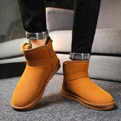 Short Tube Cotton boots Thickened Warm Bread Shoes Plus Velvet Leisure Short Tube Cotton