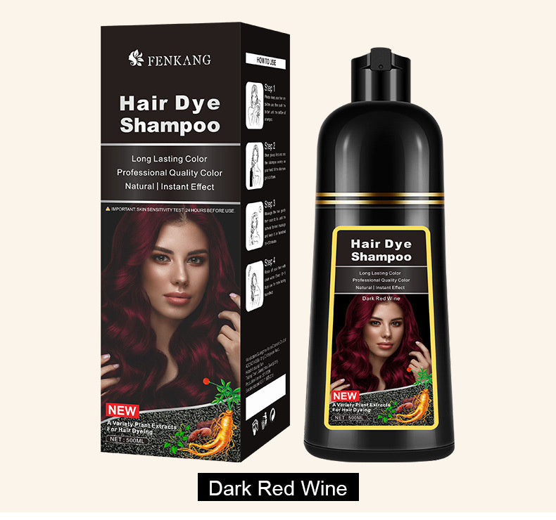 English Black Plant Hair Dye Covering Gray Hair Wash Black Bubble Hair Color Cream