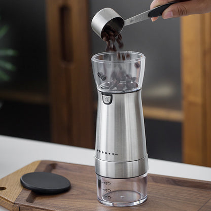 Electric Coffee Grinder Stainless Steel Adjustable Hand Grinder Coffee Machine Coffee Bean Burr Grinders Mill Kitchen Tool