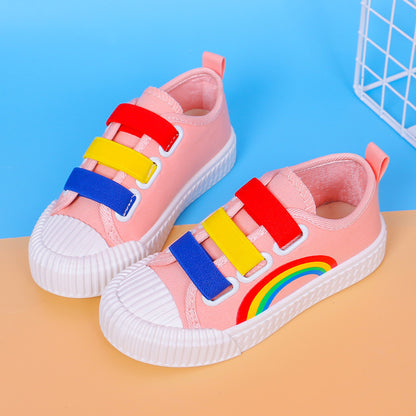 Boys And Girls Sneakers Spring Rainbow Boys And Girls Sneakers Canvas Shoes