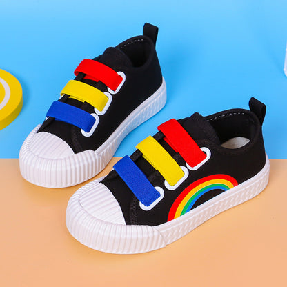 Boys And Girls Sneakers Spring Rainbow Boys And Girls Sneakers Canvas Shoes