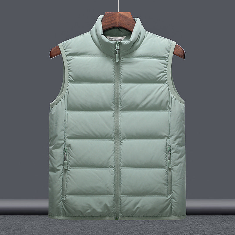 Thickened Down Jacket Stand-Up Collar Lightweight Couples Vest Outerwear