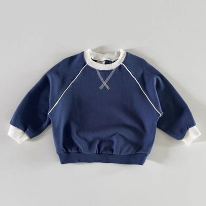 Boys And Girls Sweater Fashion Color Matching Suit