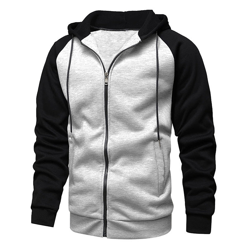 New Coat Men's Color Blocking Fashion Raglan Sleeve Sweater - sumet.shop