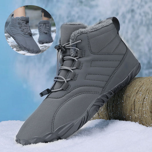 Boots Wear-resistant Outdoor Sports Cotton Shoes For Men And Women Winter Warm Slip-on Boots Wear-resistant Anti-ski Thickened Shoes Couple