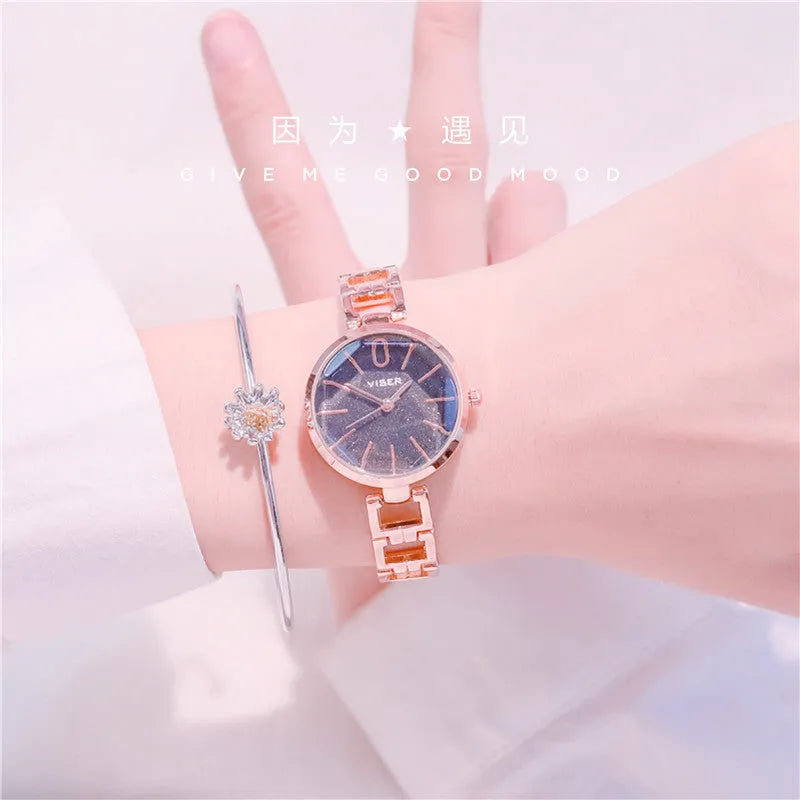 Small dial Watch Female Student Korean Version Of Simple Temperament Small Dial
