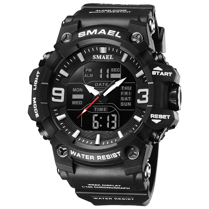 Sports Waterproof Electronic Watch Multi-function Training Alarm Clock Watch - sumet.shop