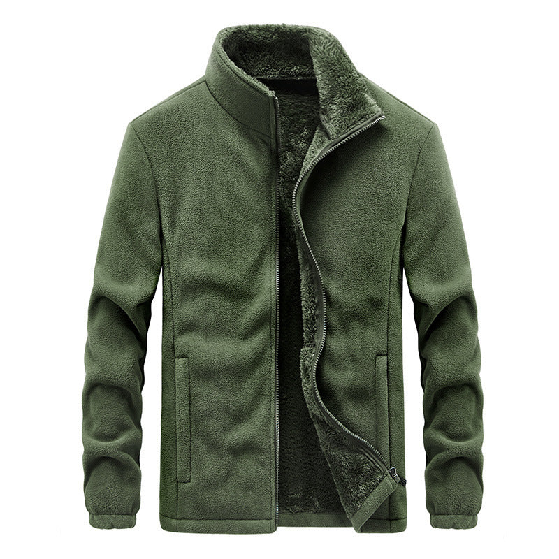 Warm Jacket Polar Fleece Warm Sweatshirt Jacket Jacket Thicken Plus Fleece Men's Jacket