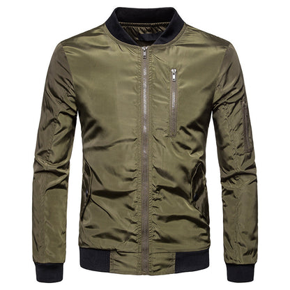 Men's Casual Jacket With Standing Collar