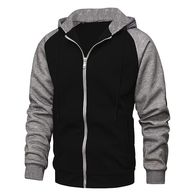 New Coat Men's Color Blocking Fashion Raglan Sleeve Sweater - sumet.shop